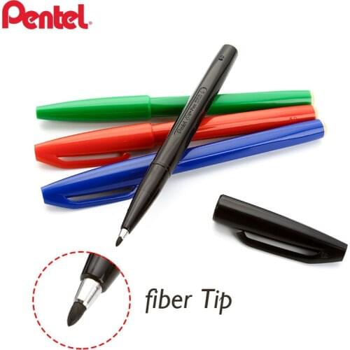 Pentel S520 Sign Pens Fiber Tip Liquid Ink Writing Sketching lining Pens Japanese Stationery