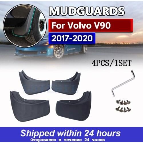 OE Styled Molded Car Mud Flaps For Volvo V90 2017 - 2019 2018 Mudflaps Splash Guards Mud Flap Mudguards Accessories Car Styling