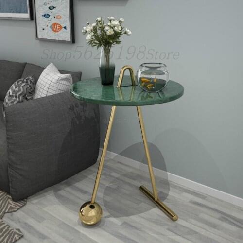 Nordic marble living room sofa corner several modern minimalist bedroom leisure mini storage round table coffee table