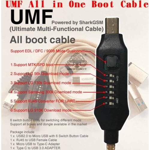 Umf /all in one Cable for edl /dfc for 9800 model For qualcomm/mtk/spd boot for lg 56k/910k