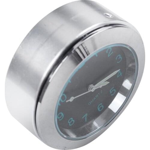 Universal 7/8" 1" Waterproof Motorcycle Motorbike Handlebar Mount Clock Black UK