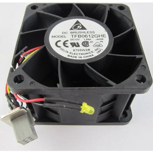 1pc Delta TFB0612GHE 60x60x38mm 60mm 6038 12V 1.68A DC Cooling Fan 6 Pin Connector