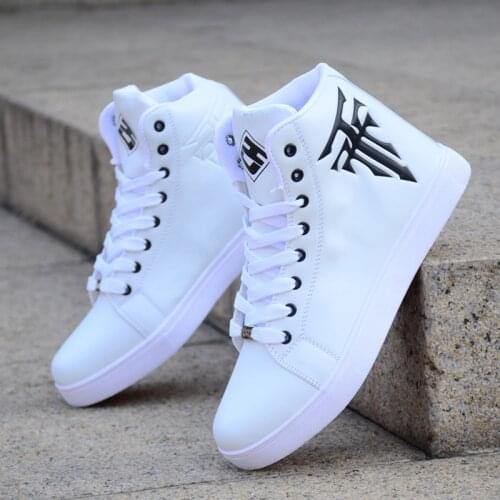 Spring Mens Shoes Korean Version Of The Trend Of High-top Shoes Mens White Casual Wild Shoes