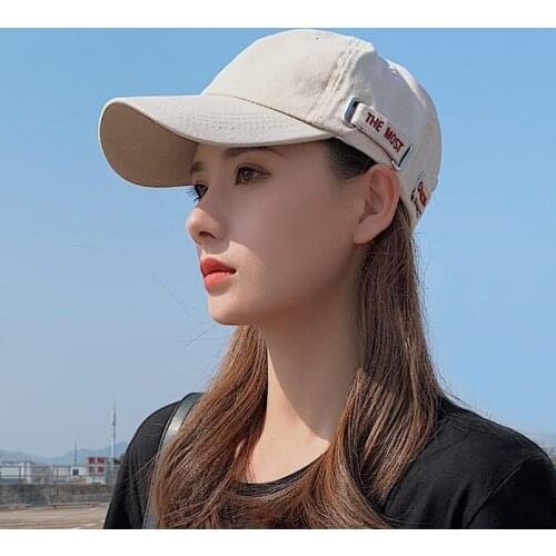 Female Baseball Cap Peaked Cap Hat Outdoor Travel All Kinds of Fashionable Sun Protection Sun Shading Leisure Hat V089
