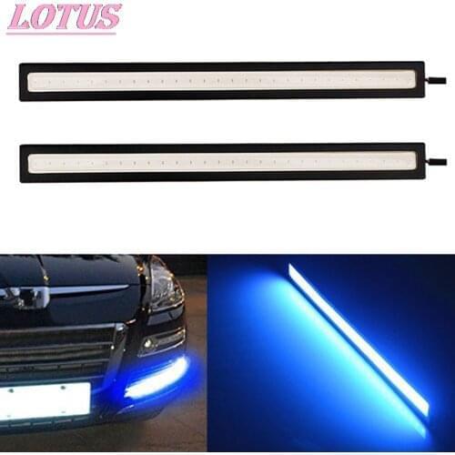 1PC Waterproof DC 12V 17cm Blue Super Bright LED Car COB Lights DRL Fog Driving Running Lamp Hotsale
