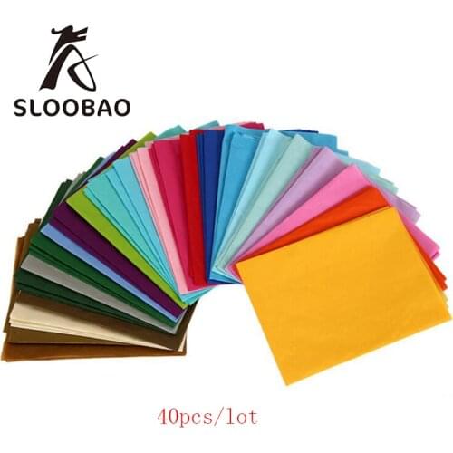 50*66cm 40pcs/lot tissue paper wapping hangmade DIY decoupage Material for gift packing with candy colors
