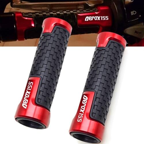 7/8" Motorcycle CNC Aluminum Rubber Handlebar Hand Grips Bar End Gel Grip for Yamaha AEROX 155 NVX155 AEROX155 2017 2018 2019