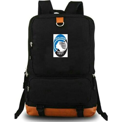 Atalanta BC Backpack 1907 Football Club Schoolbag Soccer Team Rucksack Print Satchel School Bag Laptop Day Pack