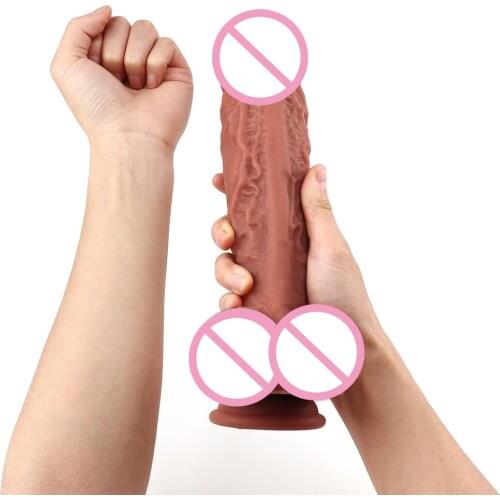 26cm Female Masturbation Big Penis, Liquid Silicone Lifelike Skin Texture, More Powerful Stimulation