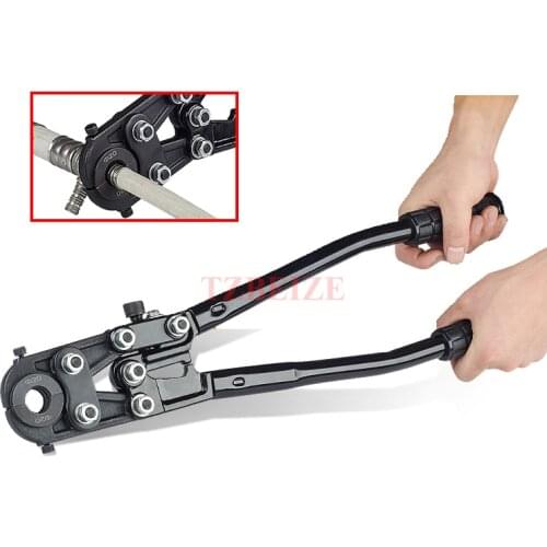 CW-1625 Manual Mechanical Pipe Clamp Wrench Stainless Steel Pipe Vice Pliers For Copper Tube Sleeve Aluminium Plastic