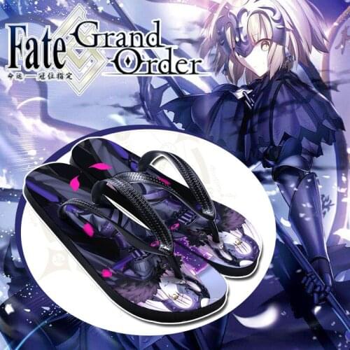 FGO Fate/Grand Order Cosplay Slippers Altria Saber Anime Shoes Flip-Flops Summer Non-slip Beach Sandals Casual Alter Lancer