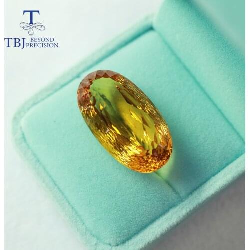 Good color 36.15ct natural citrine oval bird nest cutting Loose gemstone For Diy jewelry 18k 14k gold jewelry tbj jewelry