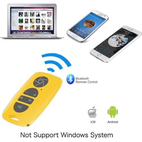 Music Bluetooth media Remote Control Camera Shutter for iOS and Android Smartphones Tablets iPhone Samsung Galaxy S5 S6