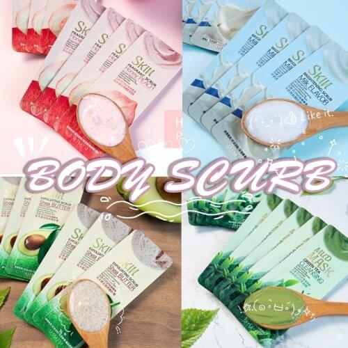 Natural Body Scrub Cream Honey Peach Milk Scrub Cream Body & Face Exfoliating Remove Dead Skin Whitening Smooth Skin Body Scurb