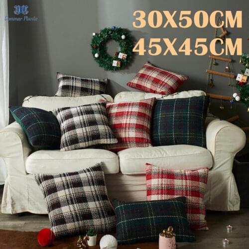 NEW Luxury Woolen knitted Plaids Decorative Pillows Cover Wool Plush Throw Pillows for Couch Chairs Bedroom Pillow Cushion Cover