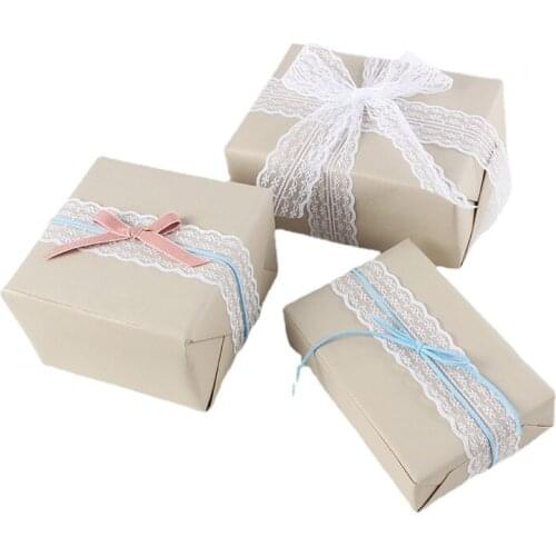 Width 1'' Lace Ribbon Flowers Bouquets DIY Manual Packaging Decoration Materials