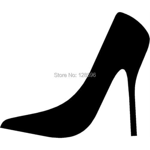 Stiletto Heel Sticker Cute for Car Window Vinyl Decal Sexy Girl High Shoes Gift