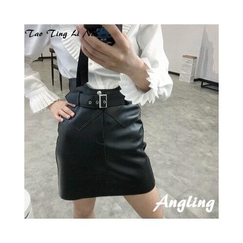 Top brand Fashion 2020 New Genuine Sheep Leather Skirt G16 high quality