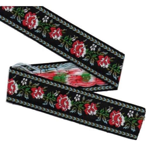 ZERZEEMOOY NEW 1-3/8" 35MM 10YARD/SETS DOUBLE FACE FLOWER GEOMETRIC JACQUARD RIBBON MZZD17061603