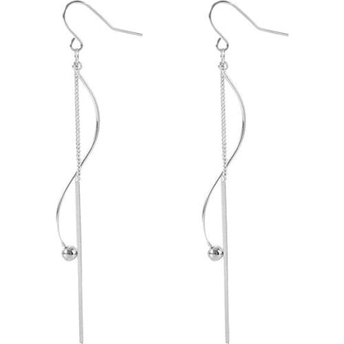 Fashion Long Drop Earring For Women Alloy Geometric Long Tassels Dangle Earring Chain Pendientes Mujer Moda Cute Jewelry
