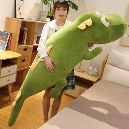 120cm Giant Size Dinosaur Cartoon Stuffed Doll Cute Animal Plush Toys for Children Soft Sleep Long Pillows Lovely Gift for Kids