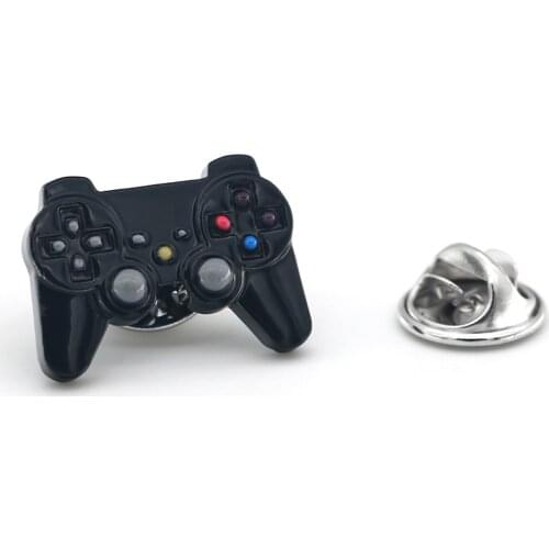 Black Color GamePad Design Suit Pin For Men Fashion Brooch Ladys Lapel Pin Clothing Backpack Badge Quality Brass Material
