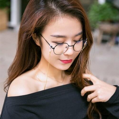 1Pcs Fashion Quality Simple Style Solid Color Metal Glasses Chains Lanyards For Eyewear Sunglasses Eyeglasses Wholesale