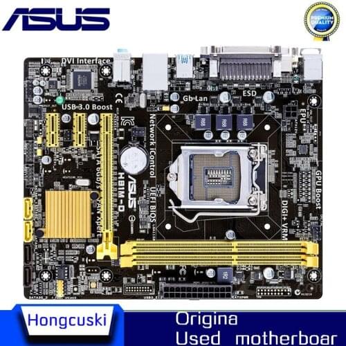 For ASUS H81M-D original motherboard Socket LGA 1150 DDR3 H81 SATA3 USB3.0 Desktop Motherboard