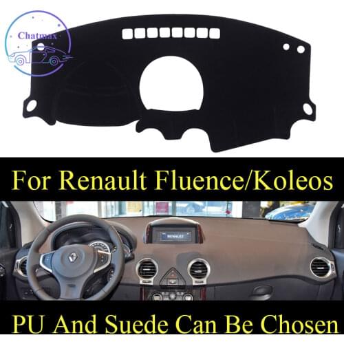 Customize For Renault Koleos 09-16/Fluence/Captur Dashboard Console Cover PU Leather Suede Protector Sunshield Pad