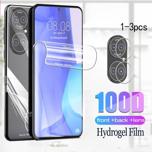Front back hydrogel film for huawei p50 5G camera screen protector hauwei p 50 50p honor 50 pro se 50pro glass films covers
