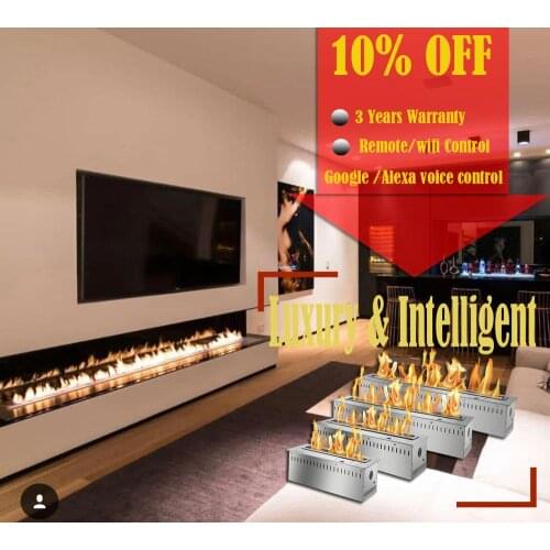 Inno-living fire 36 inch ventless ethanol fireplace insert modern remote control fireplace