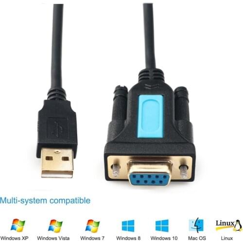 USB to RS232 female serial data cable 9-pin RS232 USB cable for electronic display electronic scale extension RS232 cable