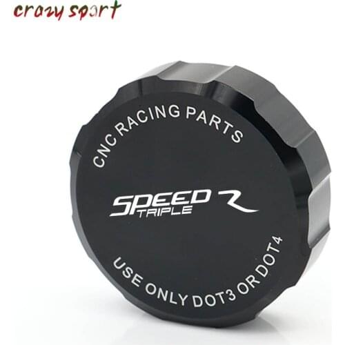 New Motorcycle Parts For TRIUMPH 675 SPEED TRIPLE R SPEEDTRIPLE 2009-2014 2013 Front Brake Fluid Reservoir Cover Cap With Logo