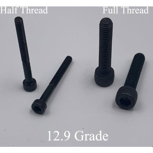 M18 M18*40/45/50/55/60/65/70 12.9 Grade Carbon Steel Full Half Thread DIN912 Cap Cup Allen Head Bolt Hex Hexagonal Socket Screw
