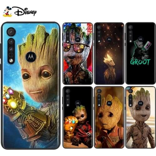 Groot cute For Motorola Edge G Stylus ONE Fusion Marco Hyper G9 G8 E7 E6 Plus PLAY Power Lite Phone Case