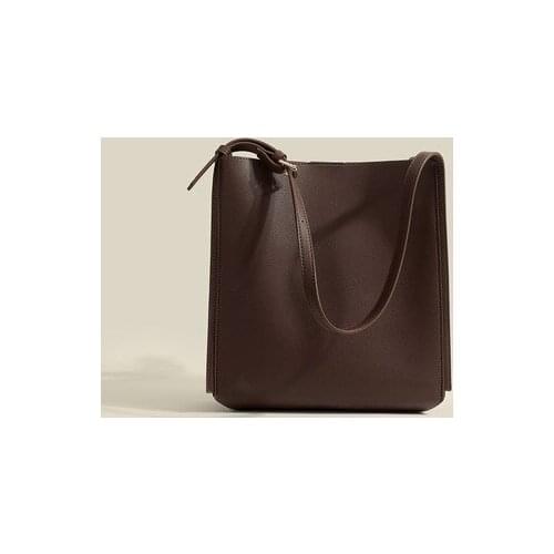 New fashion bag temperament chic retro square bag handheld large bag woman simple large capacity single shoulder oblique span