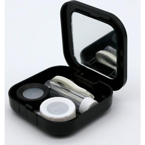 Cartoon Cute Beard Travel Glasses Contact Lenses Box Contact Lens Case for Eyes Care Kit Holder Container Gift Eyewear Accessory