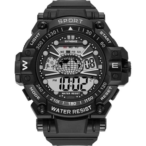 UTHAI CE51 Mens Fashion Multicolor Multifunction Sports 50M Waterproof LED Luminous Electronic Watch