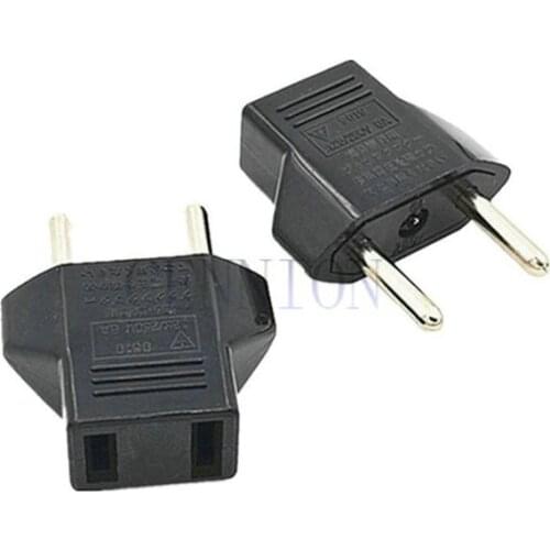 US to EU 2pin Europe AC Power Plug Trip Travel Adaptor Convertor for Journey 100pcs free express shipping