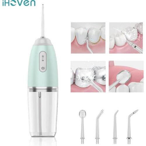 Portable Water Flosser Oral Irrigator 230ML Water Tank Teeth Cleaning Waterproof Electric Water Flossing Device Oral Care Tool