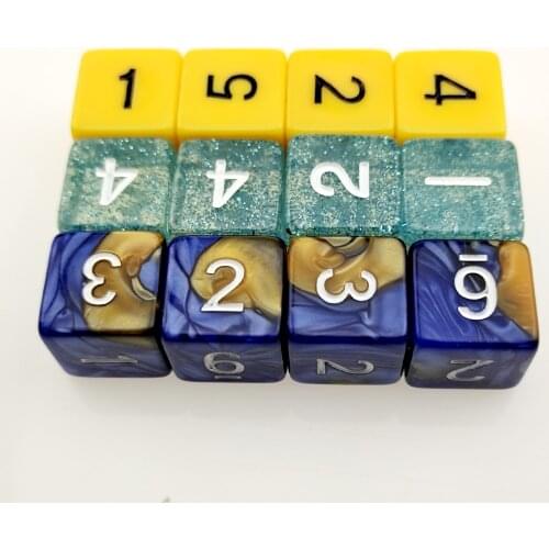 Rollooo Dice 12pc/set D6 Mix color Digital Dice Rpg dice