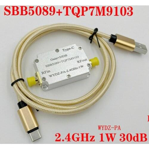 SBB5089+TQP7M9103 2.4GHz 1W Microwave RF Power Amplifier Module Ham Radio AMP TYPE-C