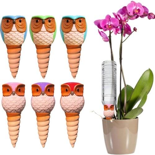 Watering Stakes 6 Pack Indoor Automatic Drip Watering System Irrigation Equipment Tool for Plant Waterer Ceramic Probes Housepl