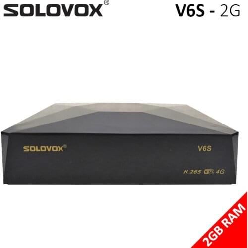 SOLOVOX V6S Satellite TV Receiver DVB S2 Support M3U Xtream Stalker Card Sharing Brazil IKS Decoder USB WiFi 3G 4G PowerVU Biss