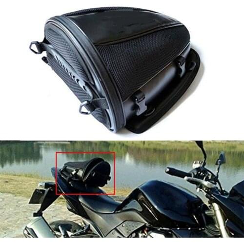 Motorcycle Saddlebag Tail Bag Rear Back Bag Seat Sports Carry Bag Waterproof Motorbike Bike Luggage Saddle Bag