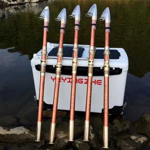 GHOTDA Telescopic Super hard Fishing Rod 1.8M -3.6M Portable Spinning Cast rod Sea fishing rod carp Fishing gear