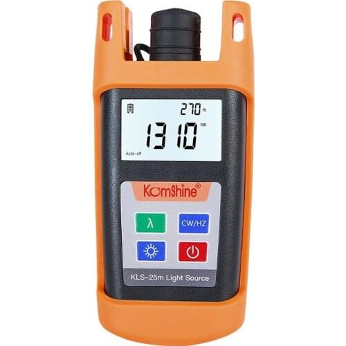 Fiber Optic Laser Source 1310/1550nm Komshine KLS-25M-S Optical Light Source with SC Connector