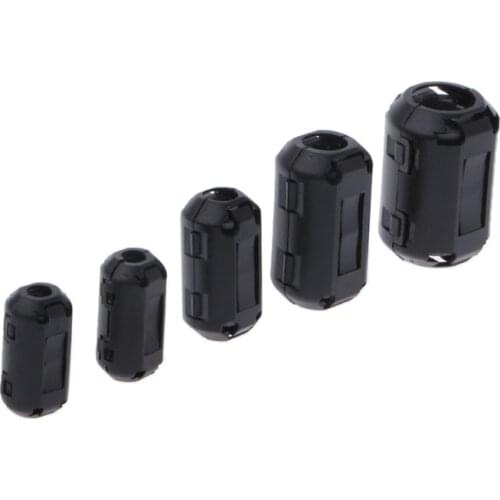Clip-on Ferrite Ring Core RFI EMI Noise Suppressor Cable Clip For 3.5/5/7/9/13mm Cable