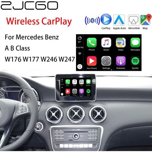 ZJCGO Wireless Apple CarPlay Android Auto interface adapter BOX For Mercedes Benz A B Class W176 W177 W246 W247 NTG System