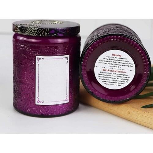 1000pieces 1.5Inch Candle Warning Safety Labels Candle Jar Container Stickers for Candle Making DIY Candle Jars and Tins E56C